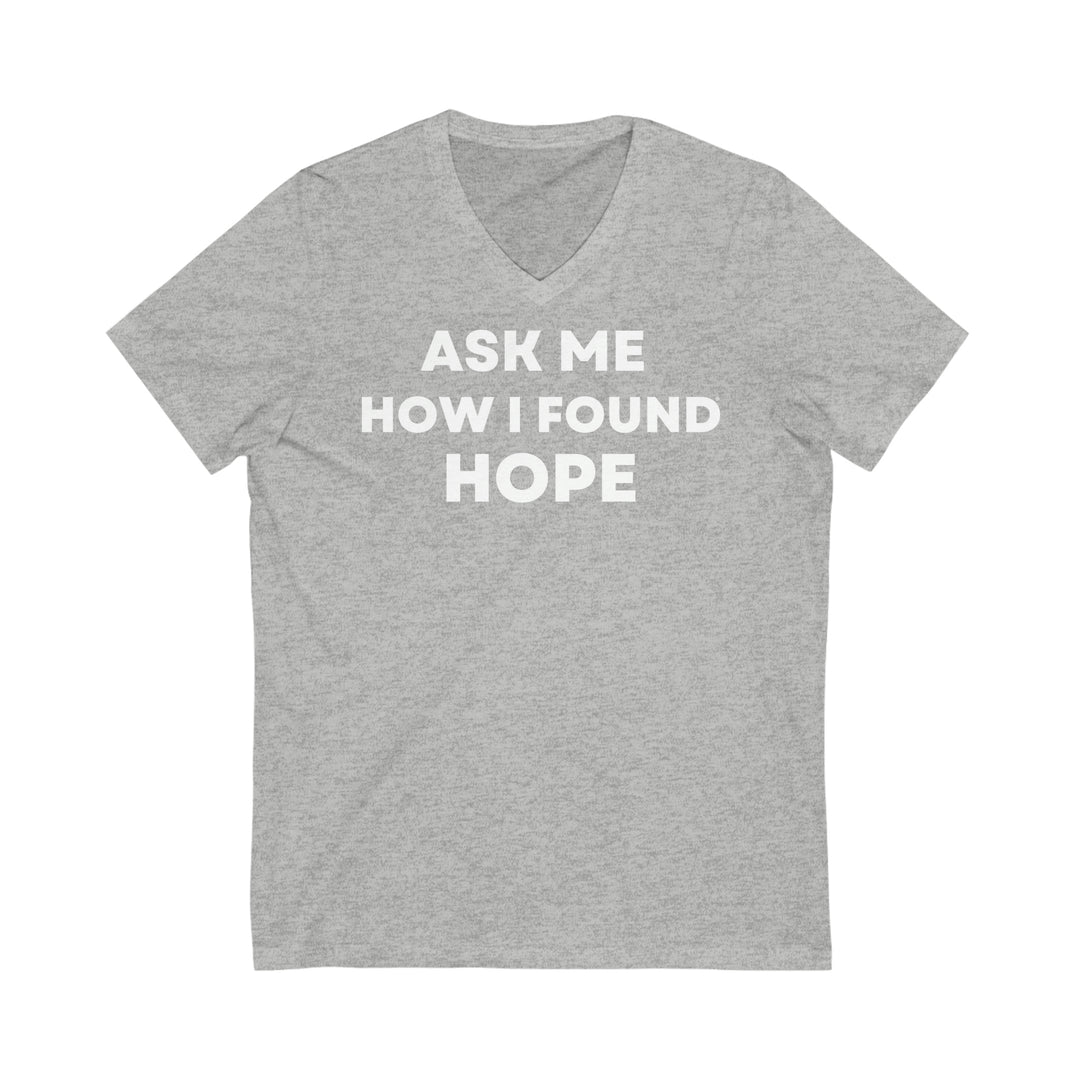 Hope, Unisex Jersey Short Sleeve V-Neck Tee (ENG UK)