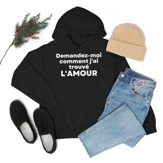 L'amour/Love, Unisex Heavy Blend™ Hooded Sweatshirt (FR EU)