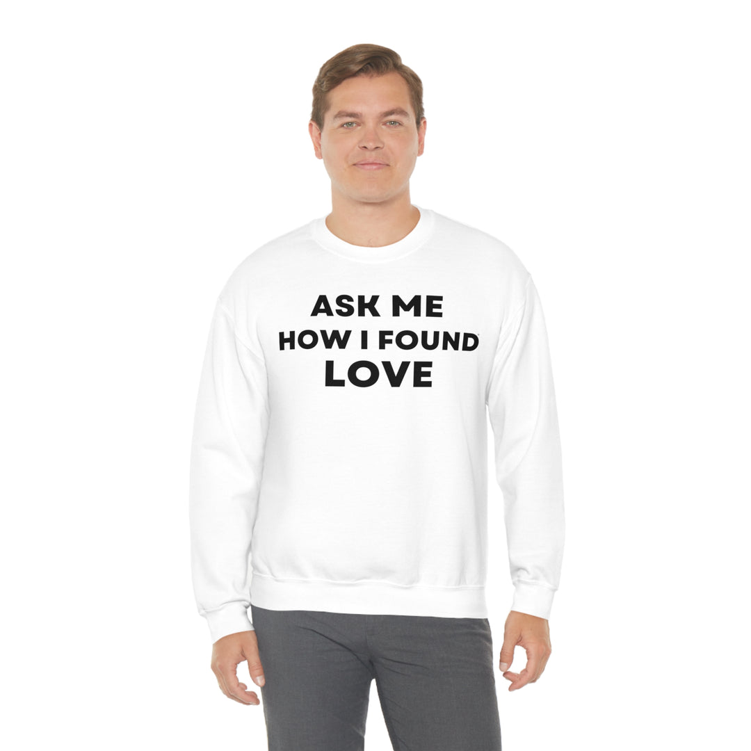 Love, Unisex Heavy Blend™ Crewneck Sweatshirt (ENG UK)