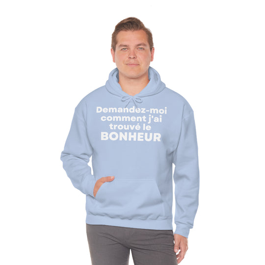 Bonheur/Happiness, Unisex Heavy Blend™ Hooded Sweatshirt (FR EU)