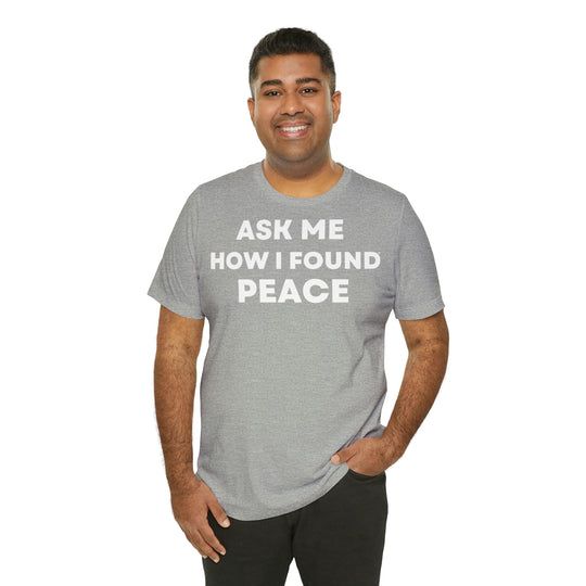 Peace, Unisex Jersey Short Sleeve Tee (ENG EU)