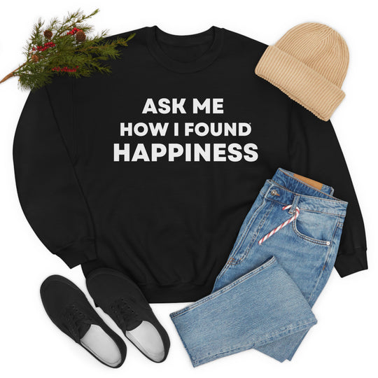 Happiness, Unisex Heavy Blend™ Crewneck Sweatshirt (ENG UK)