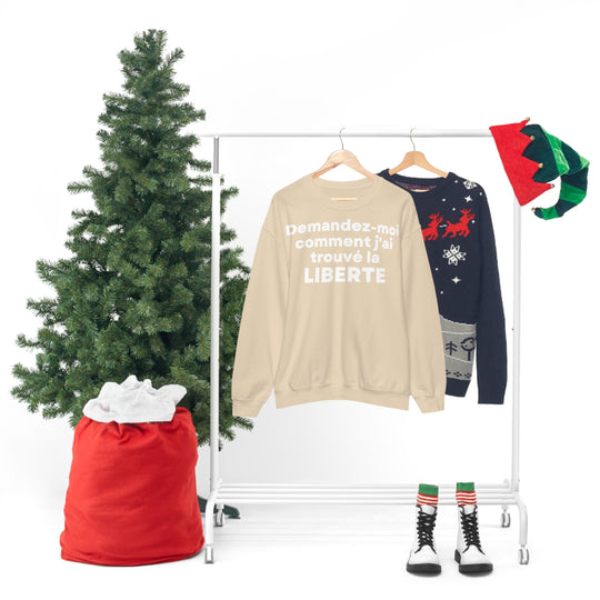 Liberte/Freedom, Unisex Heavy Blend™ Crewneck Sweatshirt (FR EU)