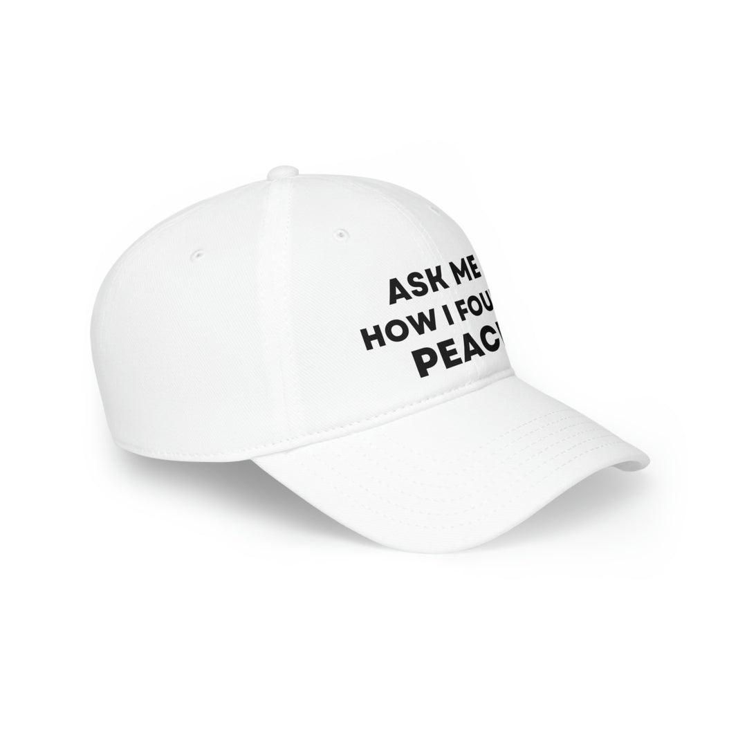 Peace, Low Profile Baseball Cap (ENG CDN)