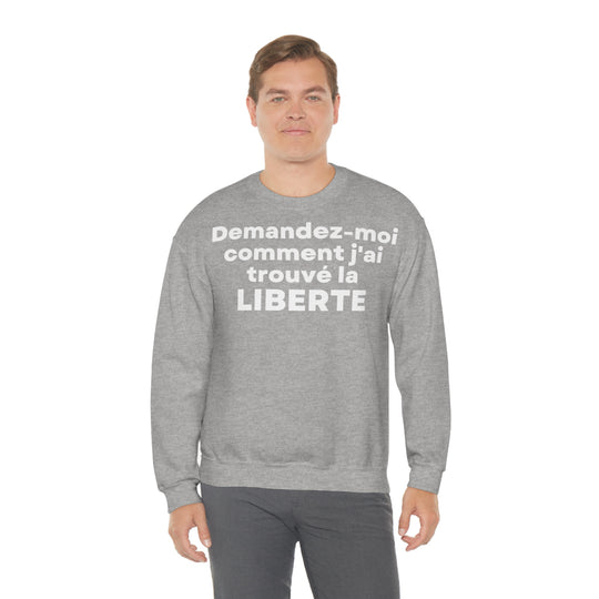 Liberte/Freedom, Unisex Heavy Blend™ Crewneck Sweatshirt (FR EU)