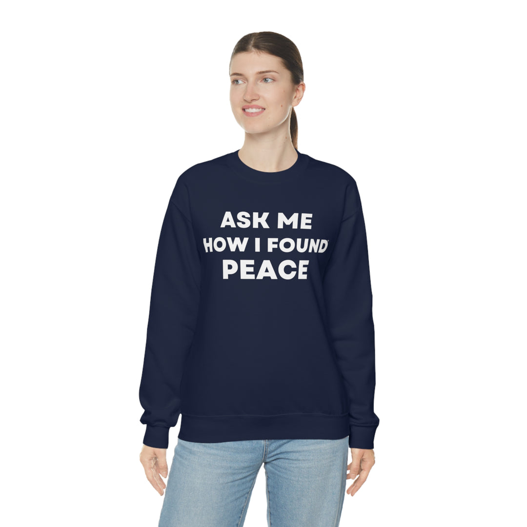 Peace, Unisex Heavy Blend™ Crewneck Sweatshirt (ENG UK)