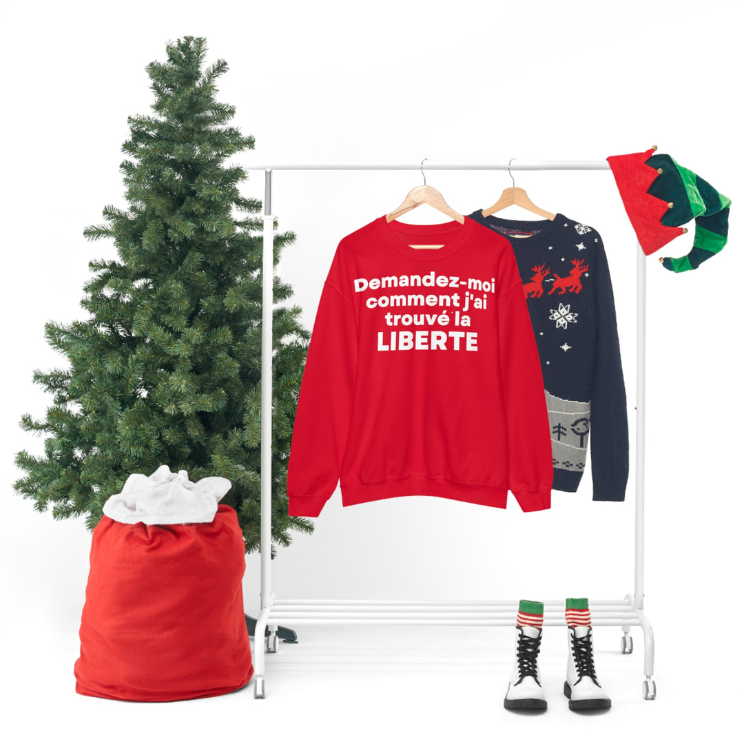 Liberte/Freedom, Unisex Heavy Blend™ Crewneck Sweatshirt (FR EU)