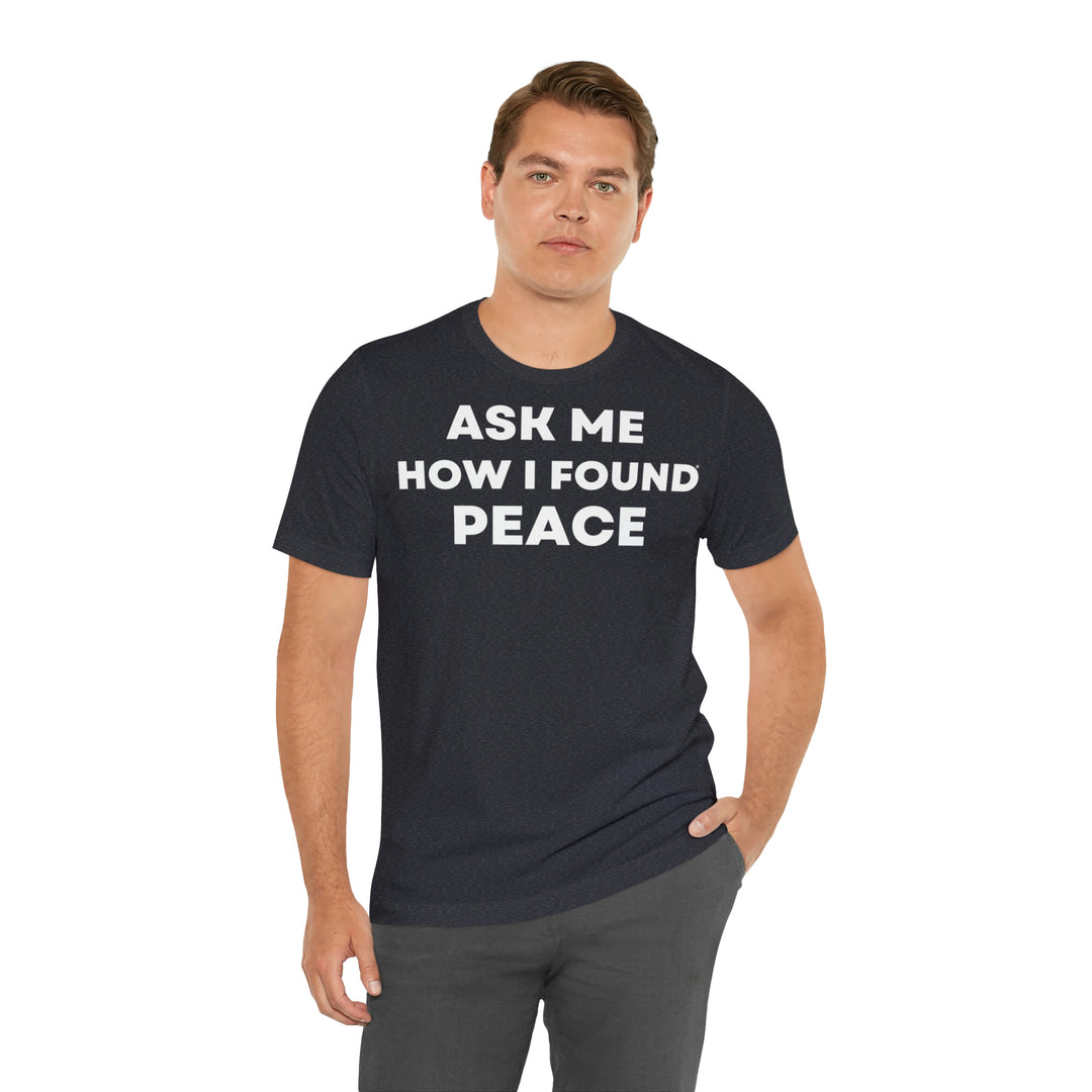 Peace, Unisex Jersey Short Sleeve Tee (ENG EU)