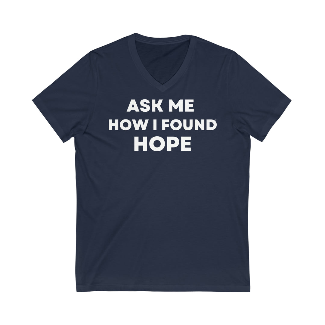 Hope, Unisex Jersey Short Sleeve V-Neck Tee (ENG UK)