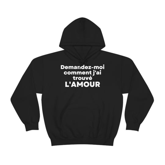 L'amour/Love, Unisex Heavy Blend™ Hooded Sweatshirt (FR EU)