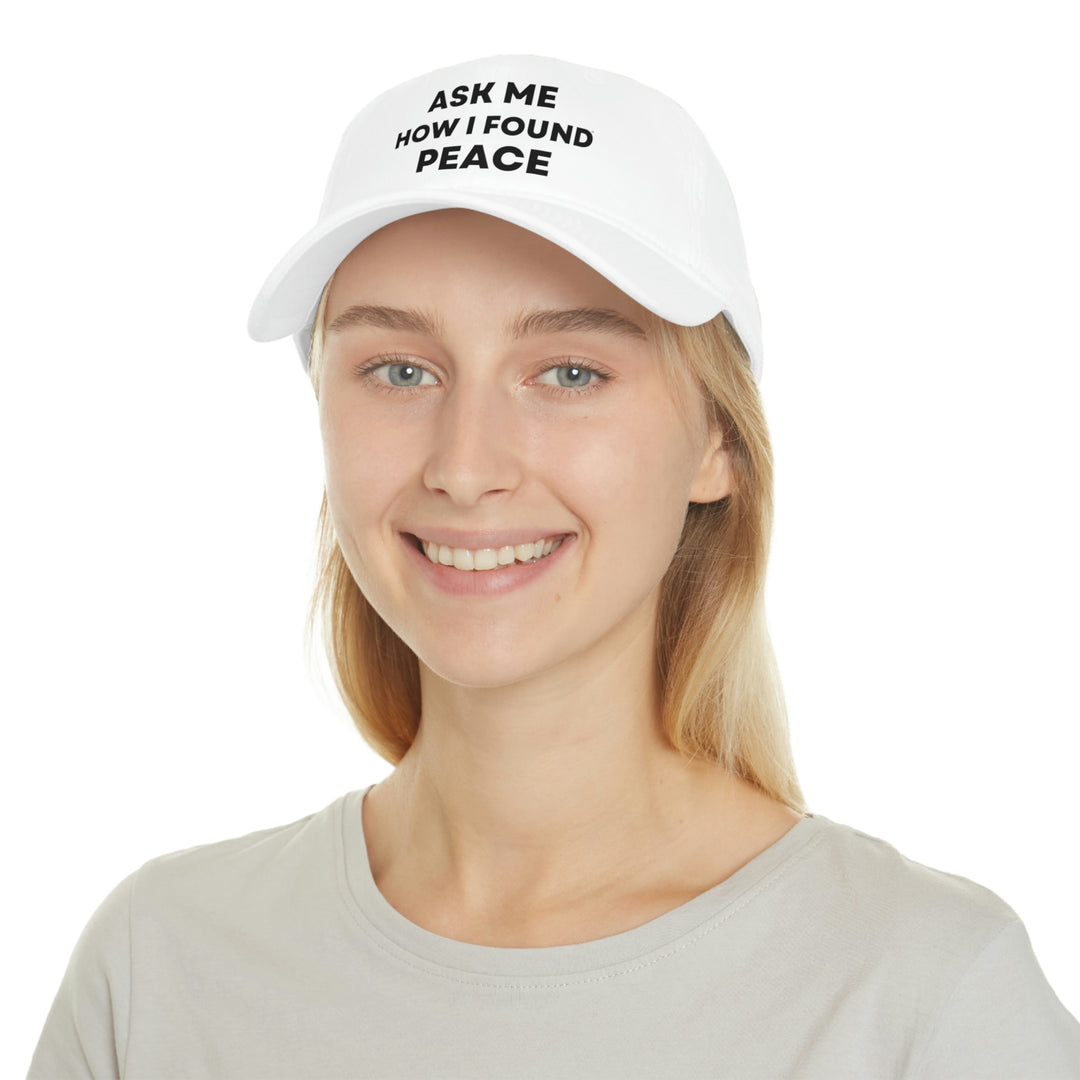 Peace, Low Profile Baseball Cap (ENG CDN)