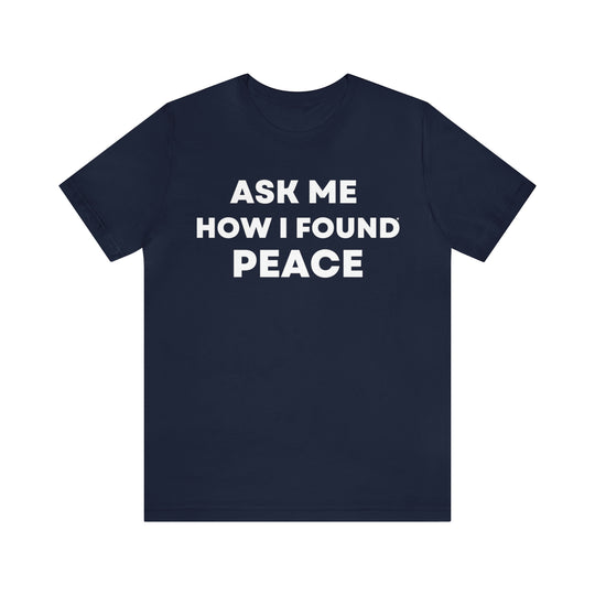 Peace, Unisex Jersey Short Sleeve Tee (ENG US)