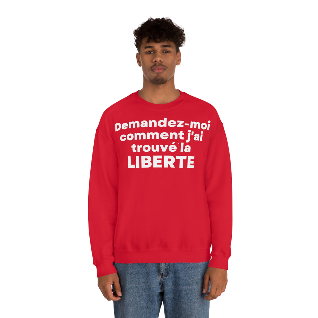 Liberte/Freedom, Unisex Heavy Blend™ Crewneck Sweatshirt (FR EU)