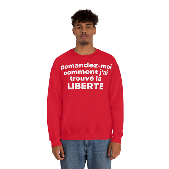 Liberte/Freedom, Unisex Heavy Blend™ Crewneck Sweatshirt (FR EU)