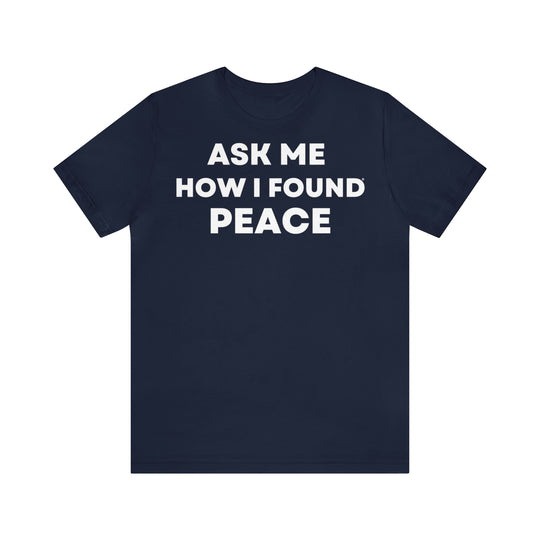 Peace, Unisex Jersey Short Sleeve Tee (ENG EU)