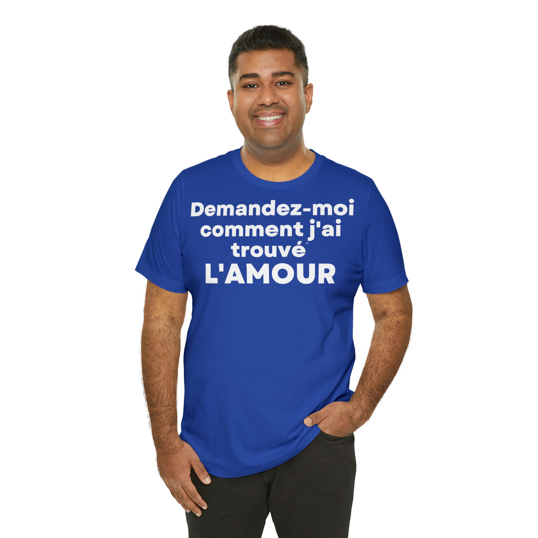 L'amour/Love, Unisex Jersey Short Sleeve Tee (FR EU)