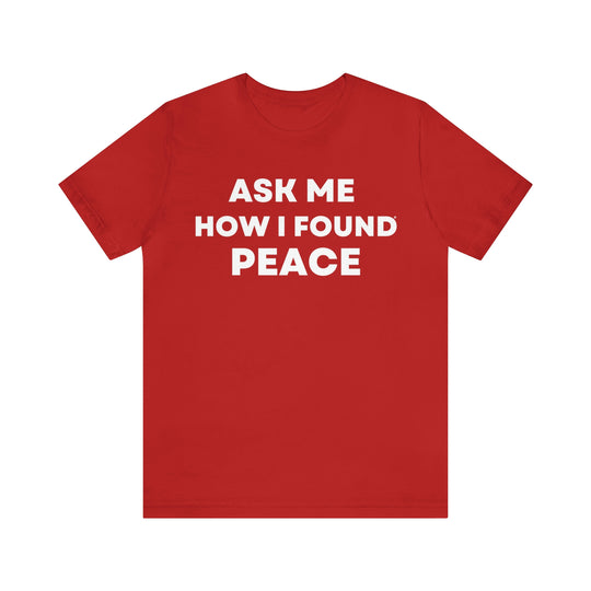 Peace, Unisex Jersey Short Sleeve Tee (ENG US)