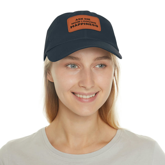 Happiness, Hat with Leather Patch (Rectangle) (ENG US)