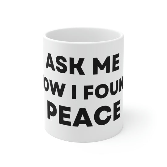 Peace, Ceramic Mug 11oz (ENG US)