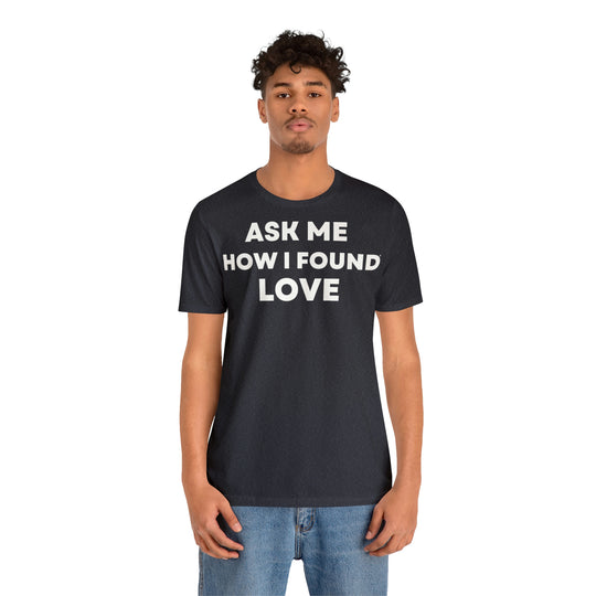 Love, Unisex Jersey Short Sleeve Tee (DE)