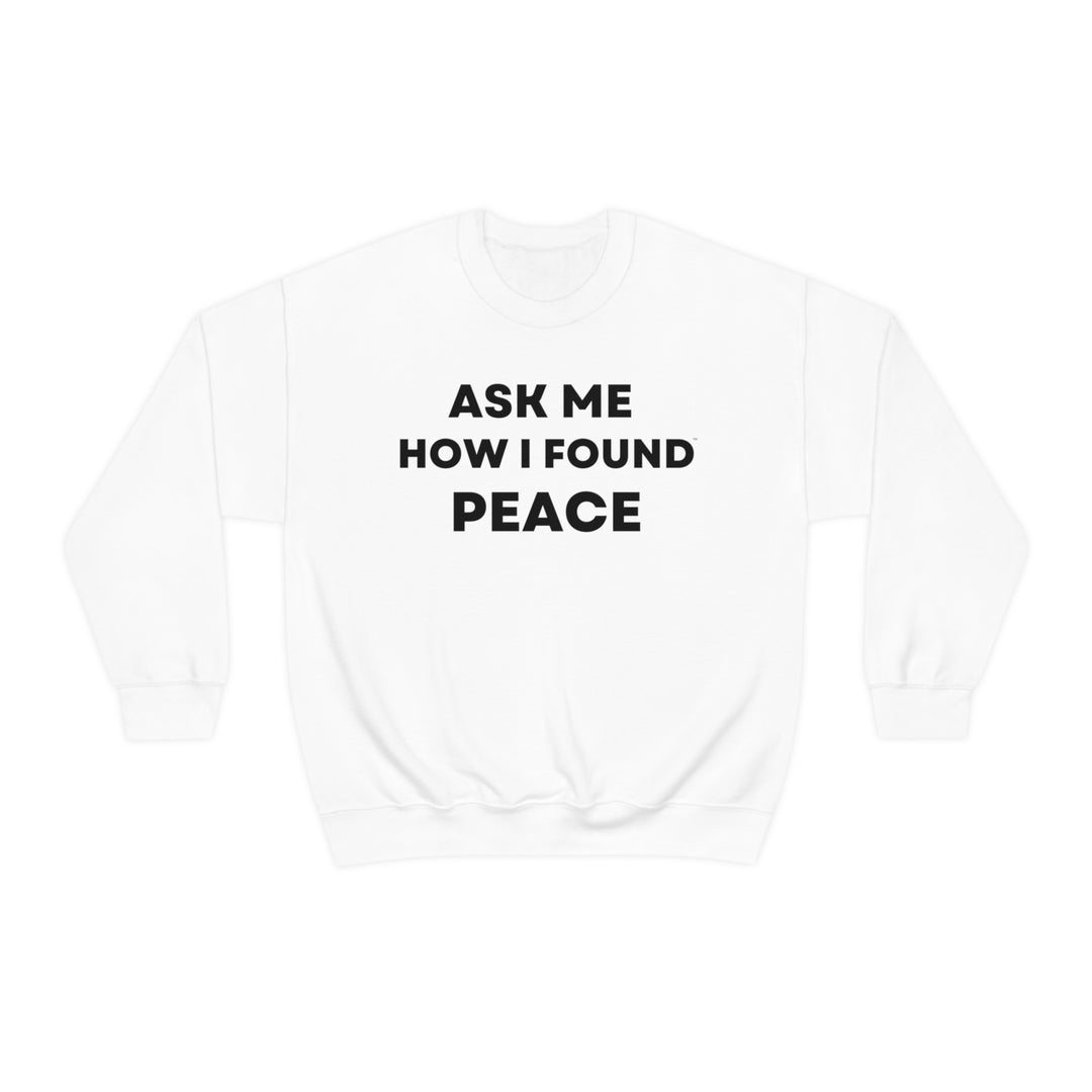 Peace, Unisex Heavy Blend™ Crewneck Sweatshirt (ENG UK)