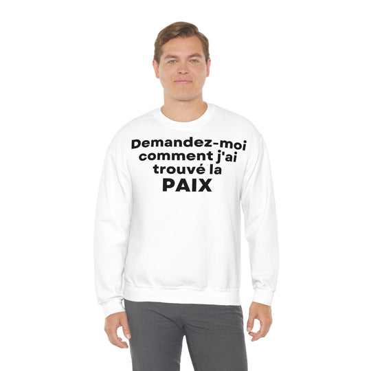 Paix/Peace, Unisex Heavy Blend™ Crewneck Sweatshirt (FR EU)