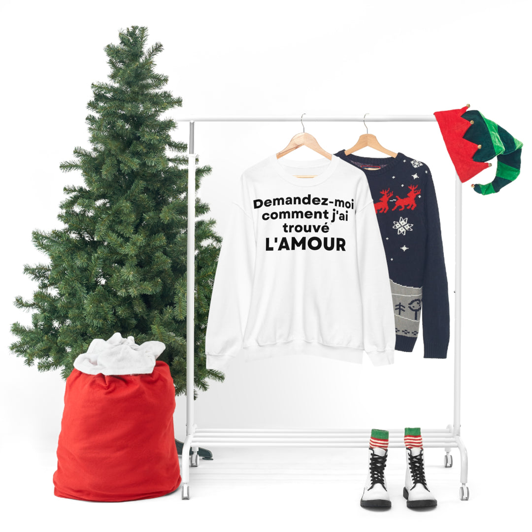 L'amour/Love, Unisex Heavy Blend™ Crewneck Sweatshirt (FR EU)