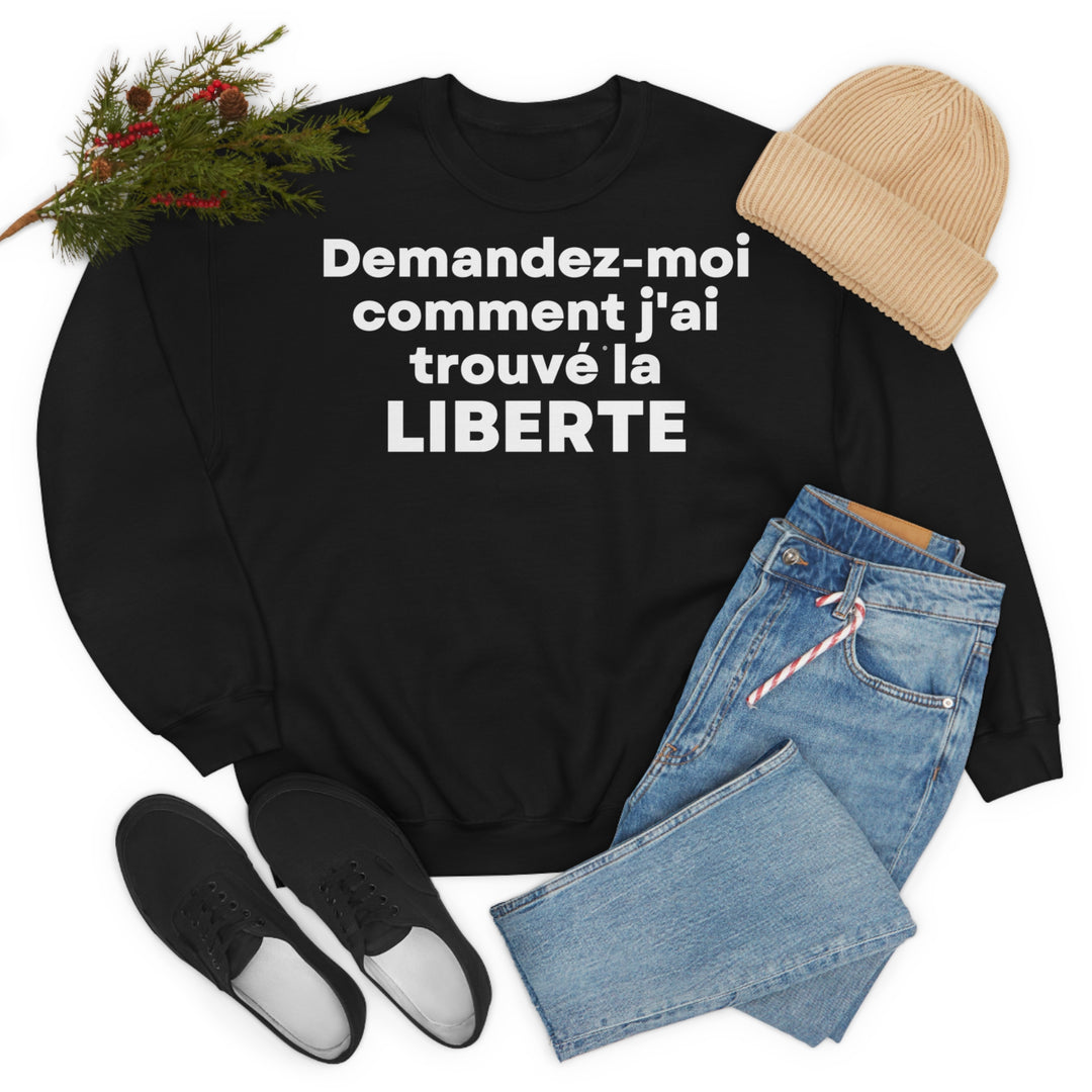 Liberte/Freedom, Unisex Heavy Blend™ Crewneck Sweatshirt (FR EU)