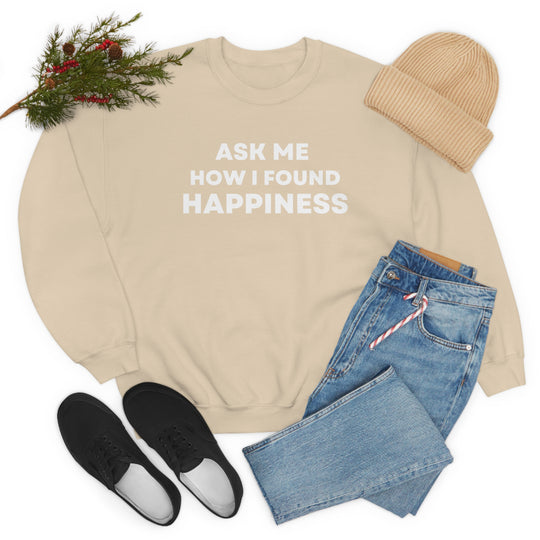 Happiness, Unisex Heavy Blend™ Crewneck Sweatshirt (ENG CDN)