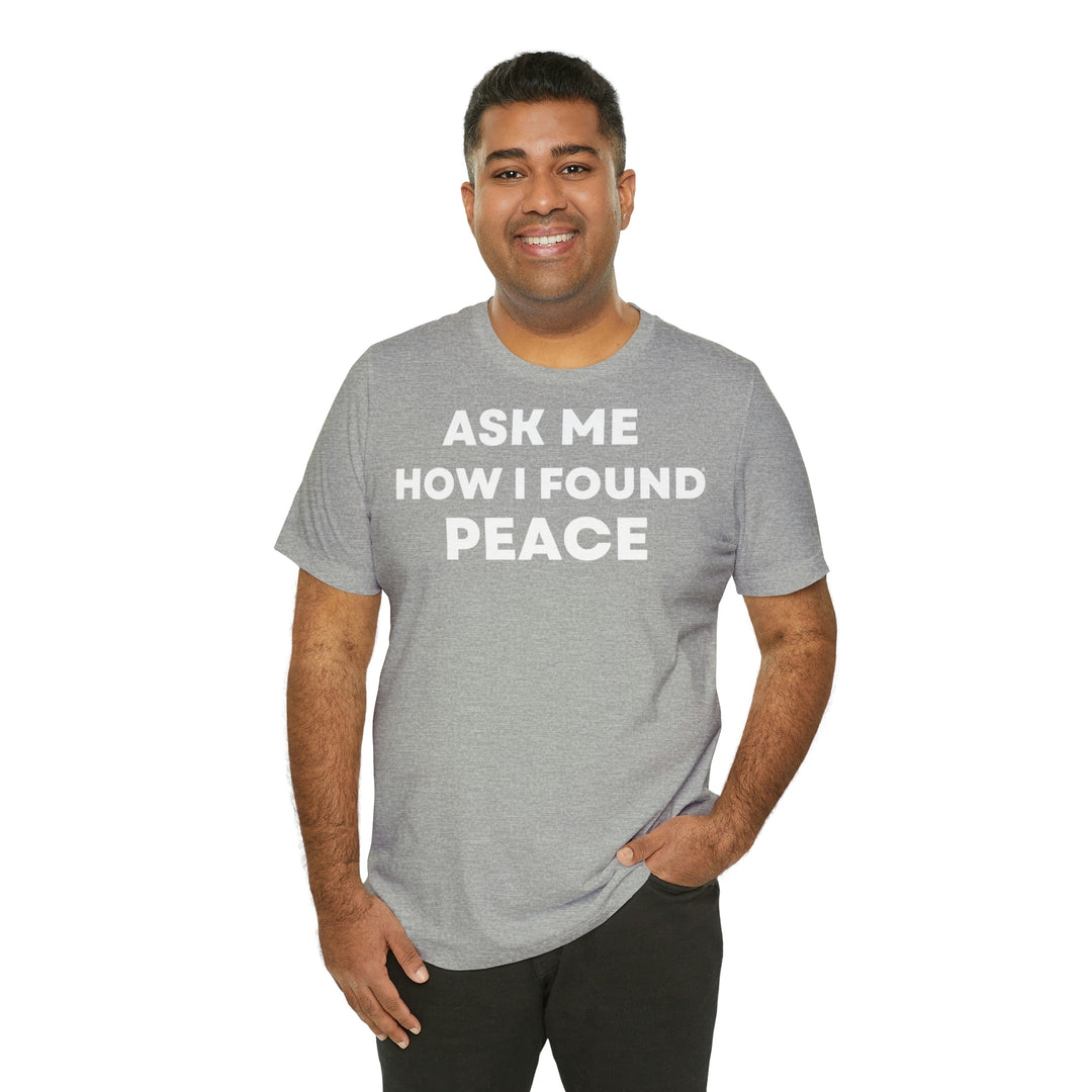 Peace, Unisex Jersey Short Sleeve Tee (ENG UK)