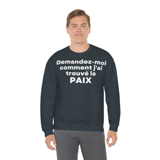 Paix/Peace, Unisex Heavy Blend™ Crewneck Sweatshirt (FR EU)