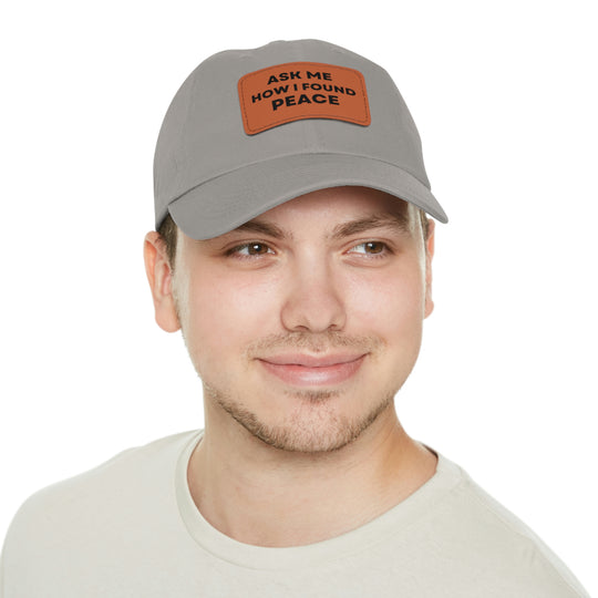 Peace, Hat with Leather Patch (Rectangle) (ENG US)