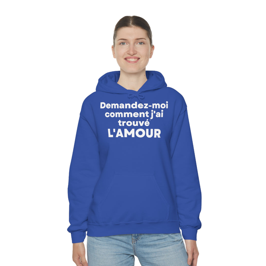 L'amour/Love, Unisex Heavy Blend™ Hooded Sweatshirt (FR EU)