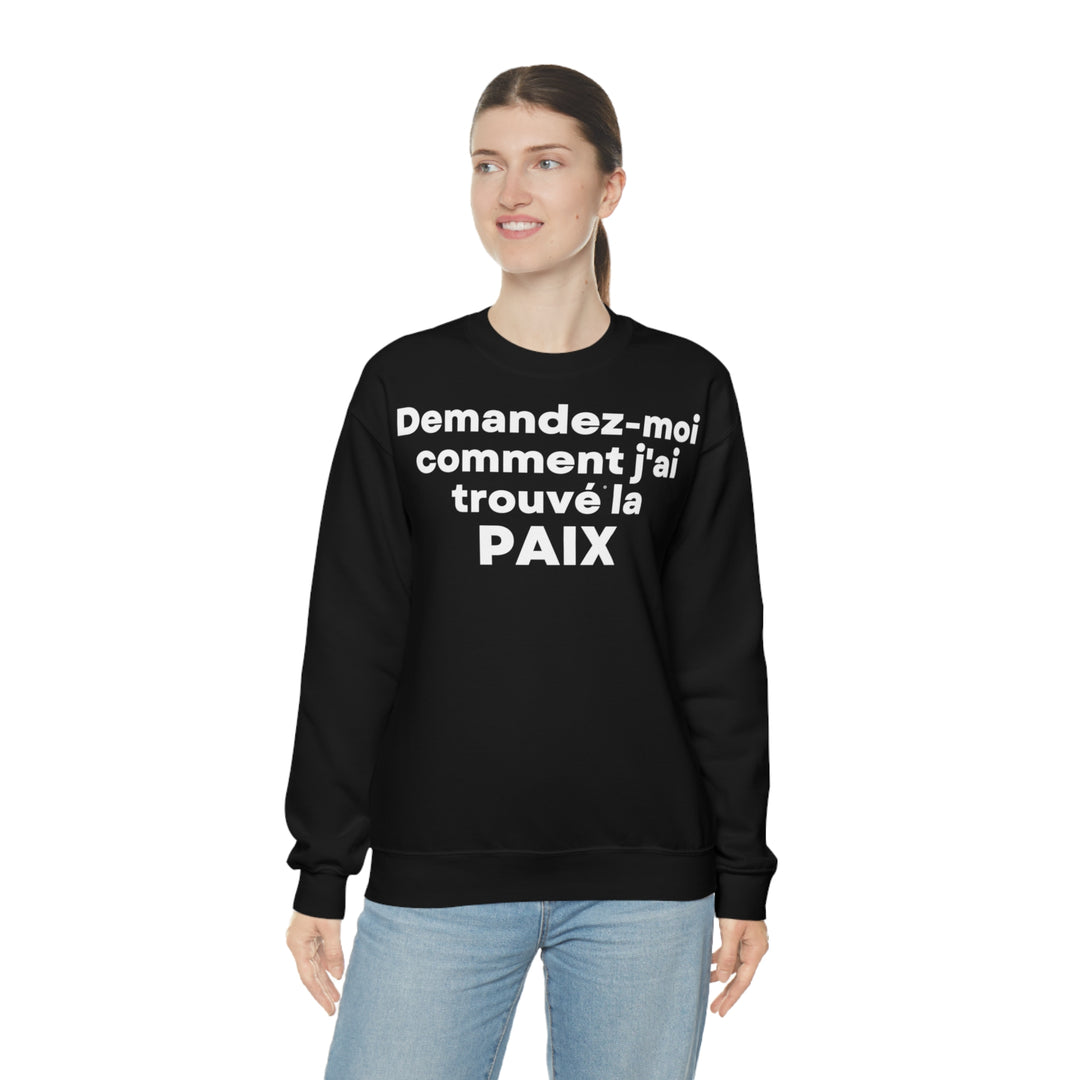 Paix/Peace, Unisex Heavy Blend™ Crewneck Sweatshirt (FR EU)