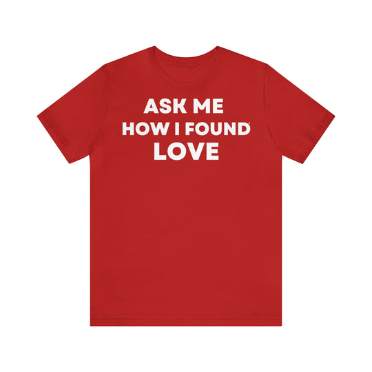 Love, Unisex Jersey Short Sleeve Tee (ENG UK)