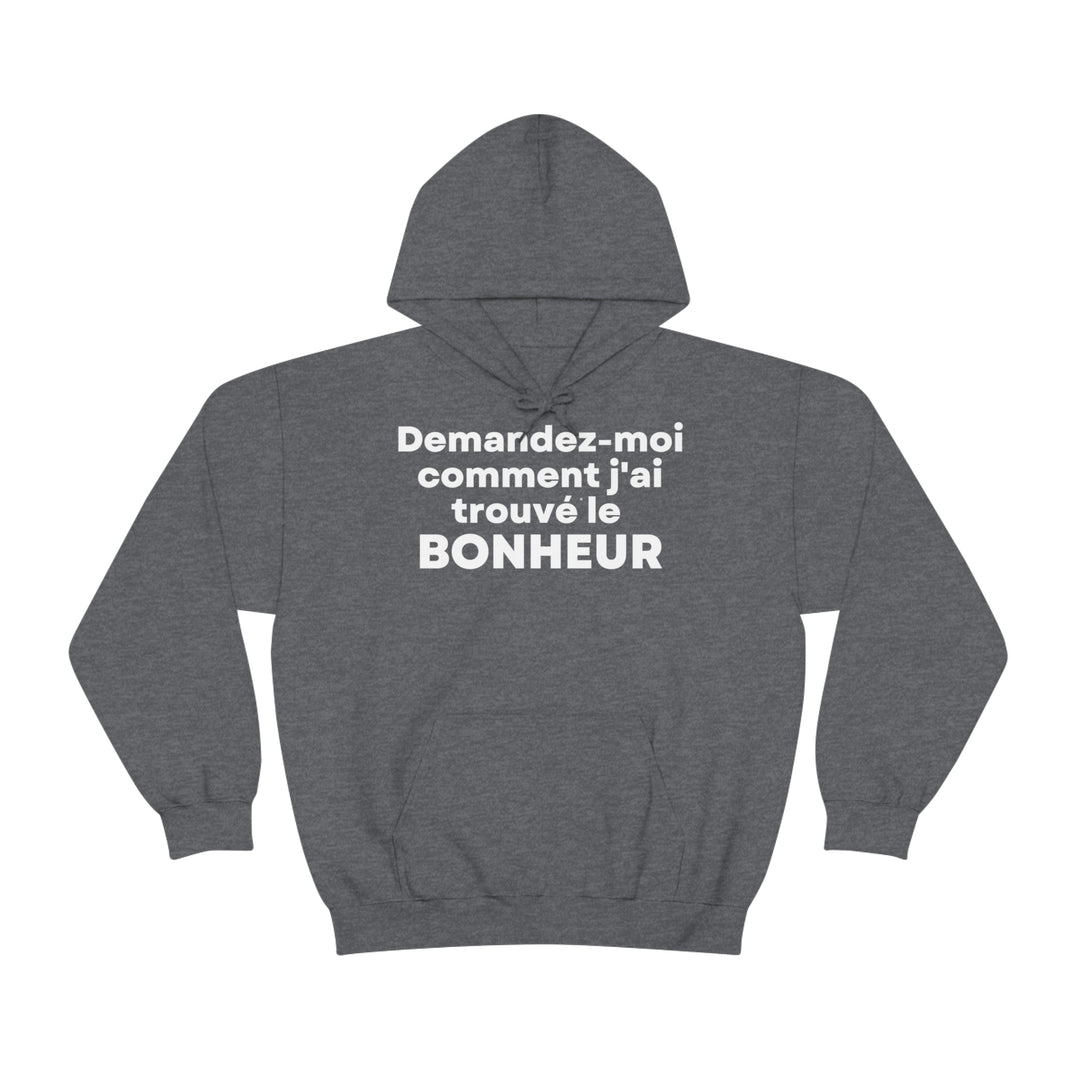 Bonheur/Happiness, Unisex Heavy Blend™ Hooded Sweatshirt (FR EU)