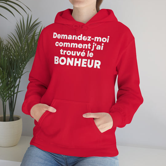 Bonheur/Happiness, Unisex Heavy Blend™ Hooded Sweatshirt (FR EU)