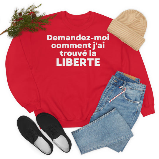 Liberte/Freedom, Unisex Heavy Blend™ Crewneck Sweatshirt (FR EU)