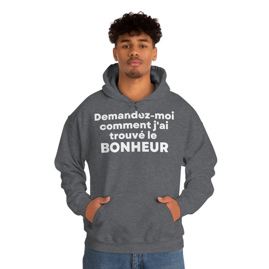 Bonheur/Happiness, Unisex Heavy Blend™ Hooded Sweatshirt (FR EU)