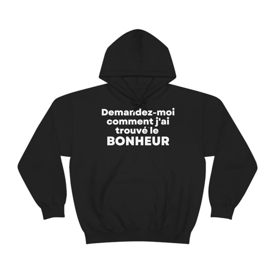 Bonheur/Happiness, Unisex Heavy Blend™ Hooded Sweatshirt (FR EU)