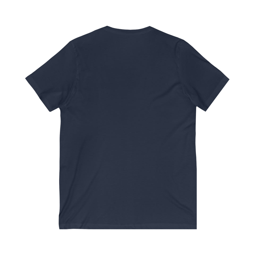 (DE) JOY, Unisex Jersey Short Sleeve V-Neck Tee