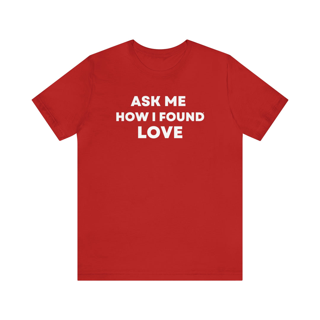 Love, Unisex Jersey Short Sleeve Tee (ENG CDN)