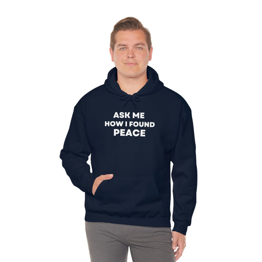 Peace, Unisex Heavy Blend™ Hooded Sweatshirt (ENG CDN)