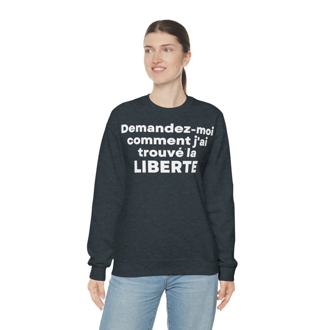 Liberte/Freedom, Unisex Heavy Blend™ Crewneck Sweatshirt (FR EU)