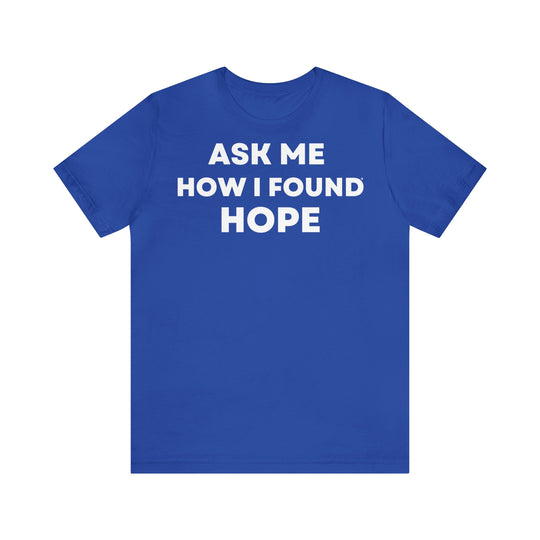 Hope, Unisex Jersey Short Sleeve Tee (ENG UK)