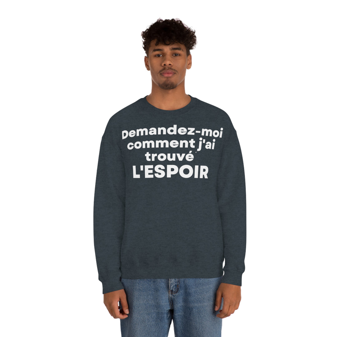 L'espoir/Hope, Unisex Heavy Blend™ Crewneck Sweatshirt (FR EU)