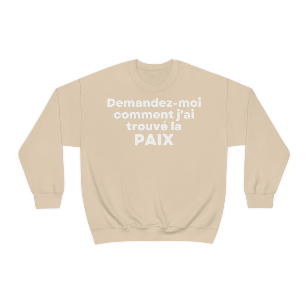 Paix/Peace, Unisex Heavy Blend™ Crewneck Sweatshirt (FR EU)