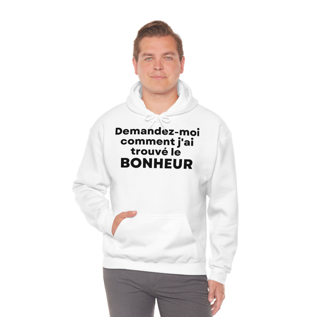 Bonheur/Happiness, Unisex Heavy Blend™ Hooded Sweatshirt (FR EU)