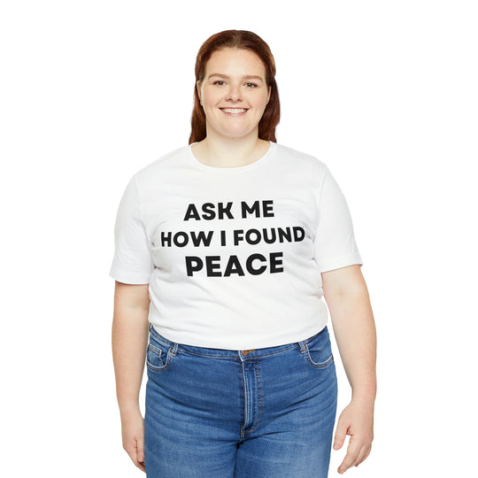 Peace, Unisex Jersey Short Sleeve Tee (ENG US)