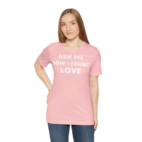 Love, Unisex Jersey Short Sleeve Tee (DE)